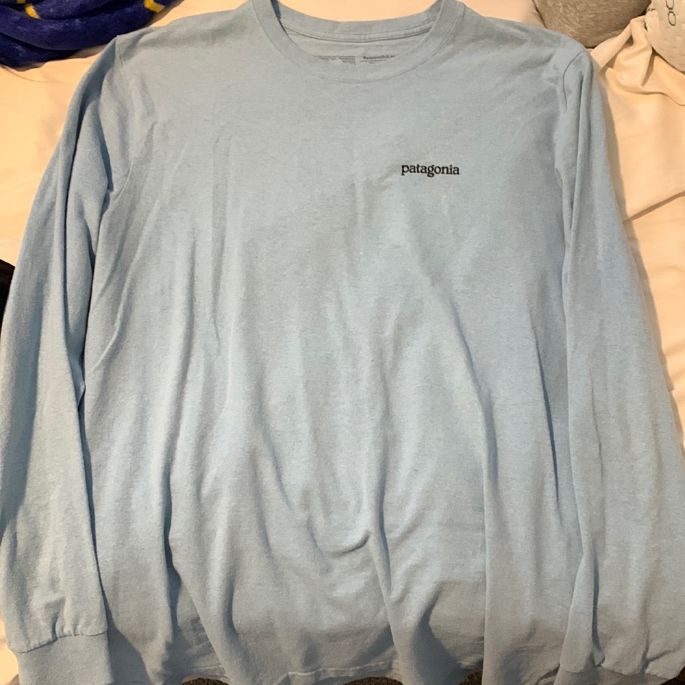 Men’s Blue Large Long Sleeve Patagonia Shirt
